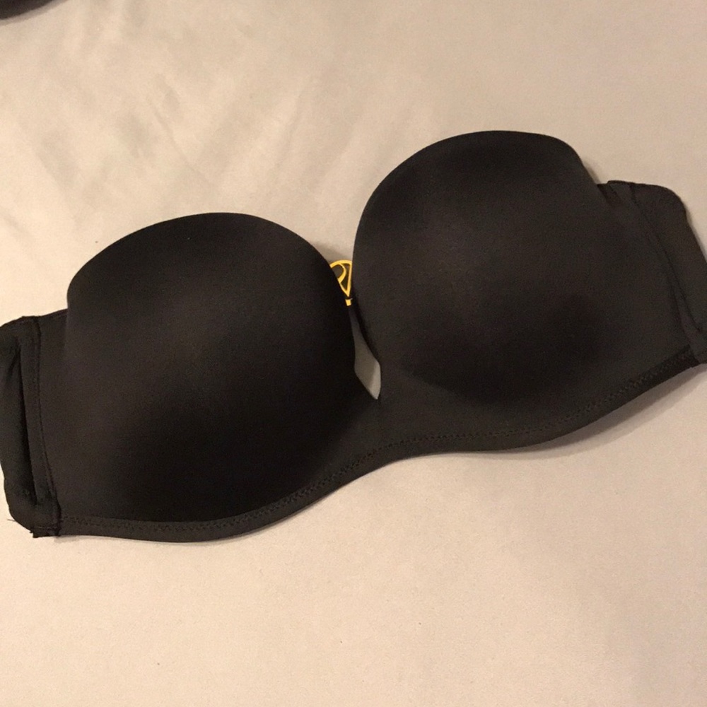 Black Victoria's Secret bandeau bathing suit top